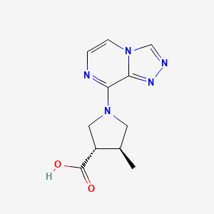 (3S,4S)-1-([1,2,4]Triazolo[4,3-a]pyrazin-8-yl)-4-methylpyrrolidine-3-carboxylic acid