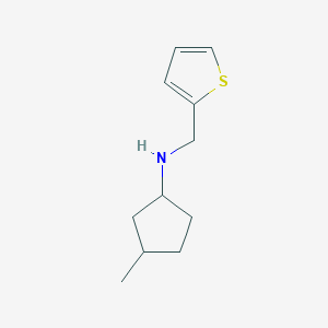 3-methyl-N-(thiophen-2-ylmethyl)cyclopentan-1-amine