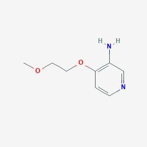 molecular formula C8H12N2O2 B13319873 4-(2-Methoxyethoxy)pyridin-3-amine 