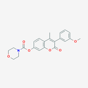 3-(3-Methoxyphenyl)-4-methyl-2-oxo-2H-chromen-7-yl morpholine-4-carboxylate