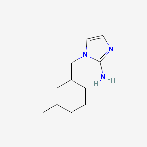 molecular formula C11H19N3 B13319893 1-[(3-methylcyclohexyl)methyl]-1H-imidazol-2-amine 