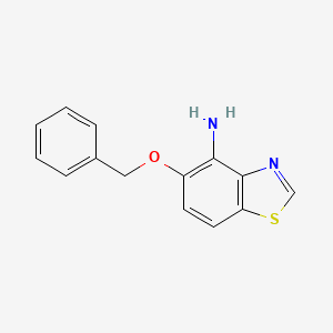 molecular formula C14H12N2OS B13319917 5-(Benzyloxy)-1,3-benzothiazol-4-amine 