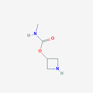 molecular formula C5H10N2O2 B13319940 azetidin-3-yl N-methylcarbamate 