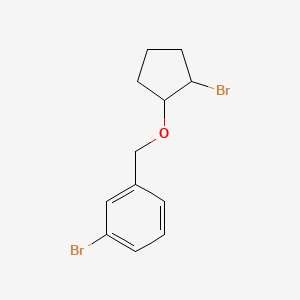 1-Bromo-3-([(2-bromocyclopentyl)oxy]methyl)benzene