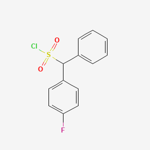 (4-Fluorophenyl)(phenyl)methanesulfonyl chloride