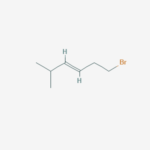 molecular formula C7H13Br B13319961 (E)-1-bromo-5-methylhex-3-ene 