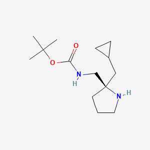 tert-Butyl (R)-((2-(cyclopropylmethyl)pyrrolidin-2-yl)methyl)carbamate