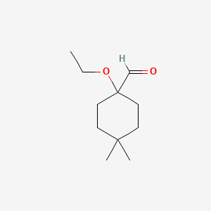 1-Ethoxy-4,4-dimethylcyclohexane-1-carbaldehyde