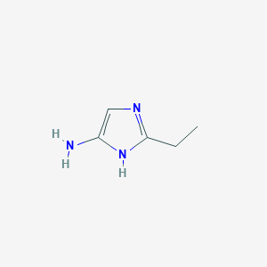 molecular formula C5H9N3 B13320005 2-Ethyl-1H-imidazol-4-amine 