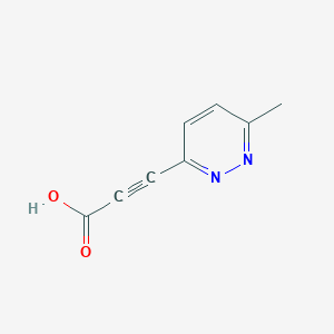 3-(6-Methylpyridazin-3-yl)prop-2-ynoic acid