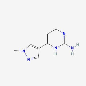 6-(1-Methyl-1H-pyrazol-4-yl)-1,4,5,6-tetrahydropyrimidin-2-amine