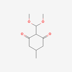 molecular formula C10H16O4 B13320032 2-(Dimethoxymethyl)-5-methylcyclohexane-1,3-dione 