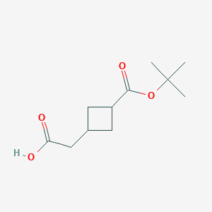 Rel-2-((1r,3r)-3-(tert-butoxycarbonyl)cyclobutyl)acetic acid