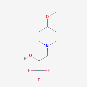 1,1,1-Trifluoro-3-(4-methoxypiperidin-1-yl)propan-2-ol