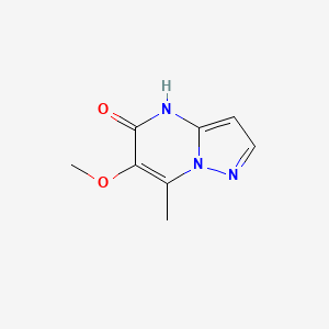 molecular formula C8H9N3O2 B13320228 6-methoxy-7-methyl-4H,5H-pyrazolo[1,5-a]pyrimidin-5-one 