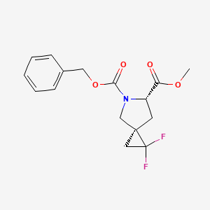 5-Benzyl 6-methyl (3S,6S)-1,1-difluoro-5-azaspiro[2.4]heptane-5,6-dicarboxylate