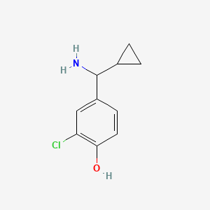 4-[Amino(cyclopropyl)methyl]-2-chlorophenol