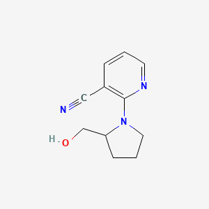 2-(2-(Hydroxymethyl)pyrrolidin-1-yl)nicotinonitrile