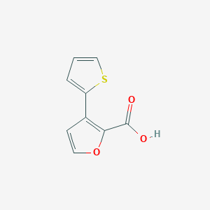 molecular formula C9H6O3S B13320304 3-Thien-2-yl-2-furoic acid CAS No. 875160-15-9