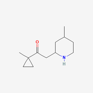 1-(1-Methylcyclopropyl)-2-(4-methylpiperidin-2-yl)ethan-1-one