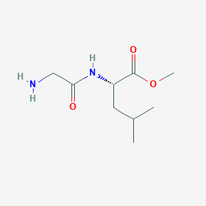 Methyl (2S)-2-(2-aminoacetamido)-4-methylpentanoate