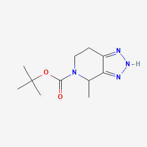 tert-Butyl 4-methyl-3,4,6,7-tetrahydro-5H-[1,2,3]triazolo[4,5-c]pyridine-5-carboxylate