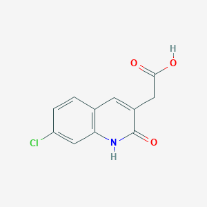 2-(7-Chloro-2-hydroxyquinolin-3-yl)acetic acid