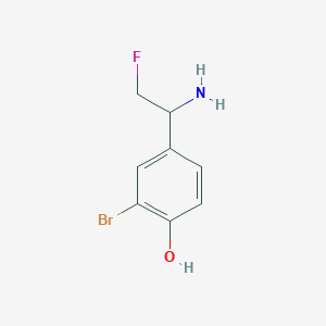 4-(1-Amino-2-fluoroethyl)-2-bromophenol