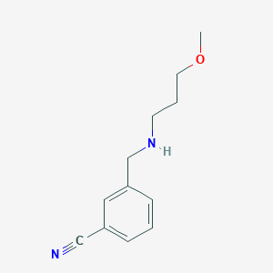 3-{[(3-Methoxypropyl)amino]methyl}benzonitrile