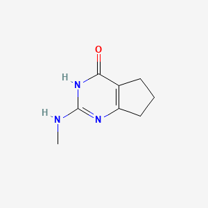 2-(Methylamino)-3H,4H,5H,6H,7H-cyclopenta[D]pyrimidin-4-one