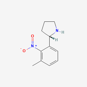 (S)-2-(3-Methyl-2-nitrophenyl)pyrrolidine