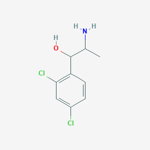 molecular formula C9H11Cl2NO B13320416 2-Amino-1-(2,4-dichlorophenyl)propan-1-ol 