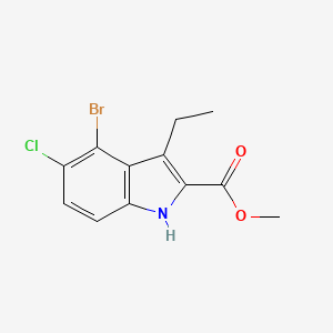 Methyl 4-bromo-5-chloro-3-ethyl-1H-indole-2-carboxylate