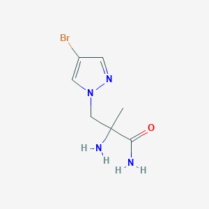 2-Amino-3-(4-bromo-1H-pyrazol-1-YL)-2-methylpropanamide