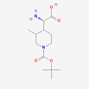 (2S)-2-Amino-2-(1-(tert-butoxycarbonyl)-3-methylpiperidin-4-yl)acetic acid