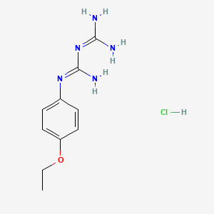molecular formula C10H16ClN5O B1332059 BIGUANIDE, 1-(p-ETHOXYPHENYL)-, HYDROCHLORIDE CAS No. 19579-46-5