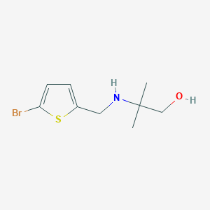 2-{[(5-Bromothiophen-2-yl)methyl]amino}-2-methylpropan-1-ol