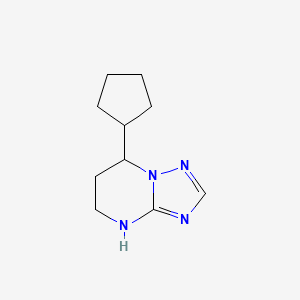 7-Cyclopentyl-4H,5H,6H,7H-[1,2,4]triazolo[1,5-a]pyrimidine