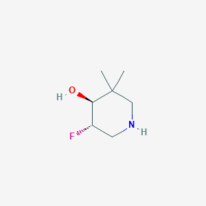 Rel-(4S,5S)-5-fluoro-3,3-dimethylpiperidin-4-ol