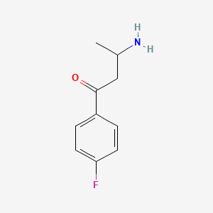 molecular formula C10H12FNO B13320625 3-Amino-1-(4-fluorophenyl)butan-1-one 