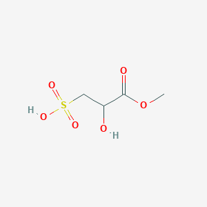 molecular formula C4H8O6S B13320669 Methyl2-hydroxy-3-sulfopropanoate 