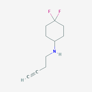 N-(But-3-yn-1-yl)-4,4-difluorocyclohexan-1-amine