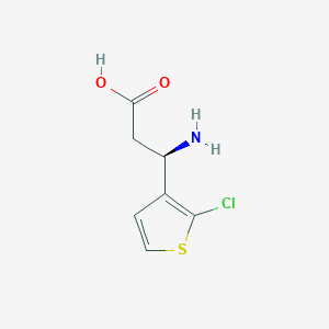 (3R)-3-Amino-3-(2-chlorothiophen-3-YL)propanoic acid