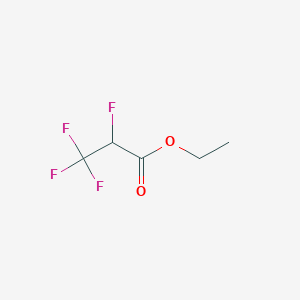 molecular formula C5H6F4O2 B1332077 2,3,3,3-四氟丙酸乙酯 CAS No. 399-92-8