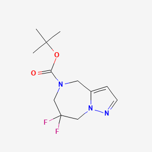 tert-Butyl 7,7-difluoro-7,8-dihydro-4H-pyrazolo[1,5-a][1,4]diazepine-5(6H)-carboxylate