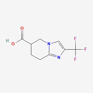 2-(trifluoromethyl)-5H,6H,7H,8H-imidazo[1,2-a]pyridine-6-carboxylic acid