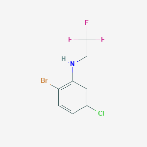 2-bromo-5-chloro-N-(2,2,2-trifluoroethyl)aniline