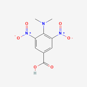 molecular formula C9H9N3O6 B1332084 4-Dimethylamino-3,5-dinitrobenzoic acid CAS No. 82366-55-0