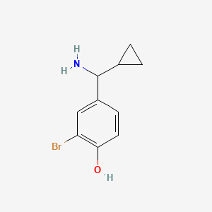 4-[Amino(cyclopropyl)methyl]-2-bromophenol