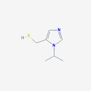 molecular formula C7H12N2S B13320913 [1-(propan-2-yl)-1H-imidazol-5-yl]methanethiol 